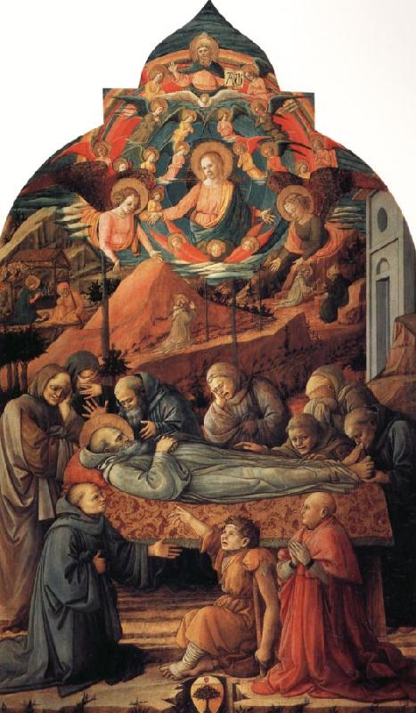 Fra Filippo Lippi The Death of St Jerome. Sweden oil painting art